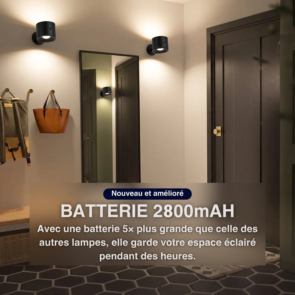 Dotia™ - Wireless Rechargeable Wall Light